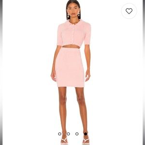 Revolve x Amanda Uprichard Charlett Skirt in Rouge